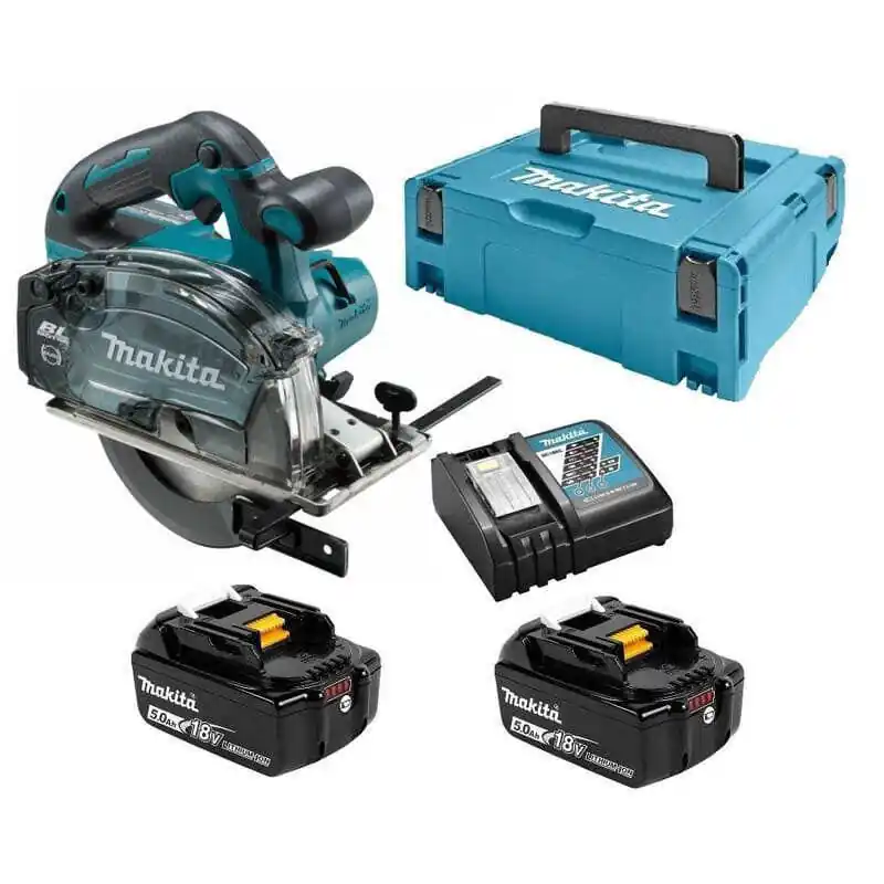 Scie circulaire 18 V LXT Ø 136 mm (2x 5.0 Ah) en MAKPAC- MAKITA DCS552RTJ Offre Spéciale