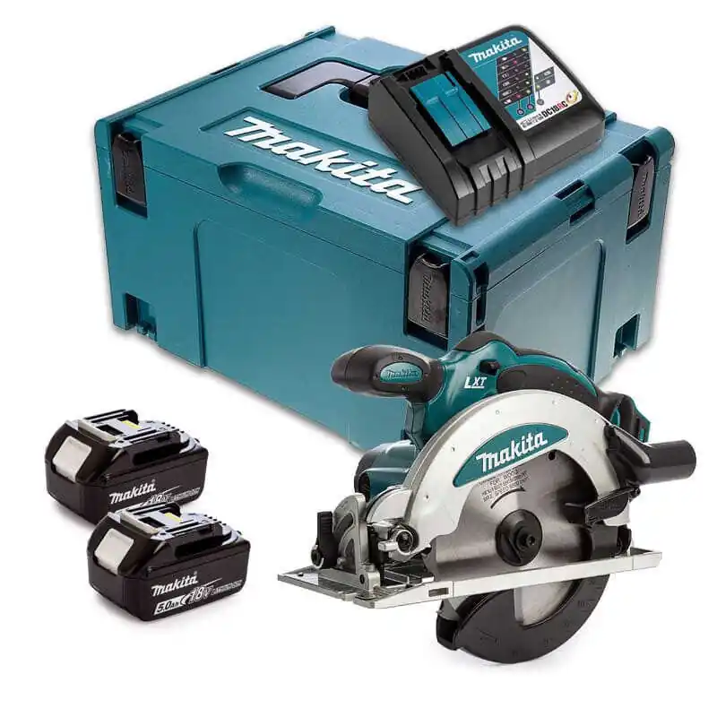 Scie circulaire 18V (2x5,0 Ah) en MAKPAC - MAKITA DSS610RTJ Bon Plan