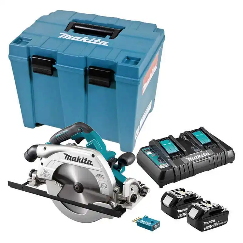 Meilleure Vente Scie circulaire 36V LXT Ø235 mm (2x5,0 Ah) avec module AWS - MAKITA DHS900PT2U