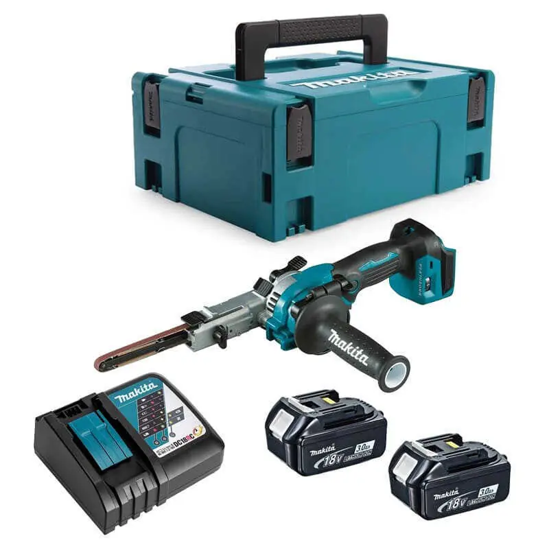 Ponceuse à bande 18V BL LXT (2x3,0 Ah) en coffret - MAKITA DBS180RFJ Expédié Aujourd’hui