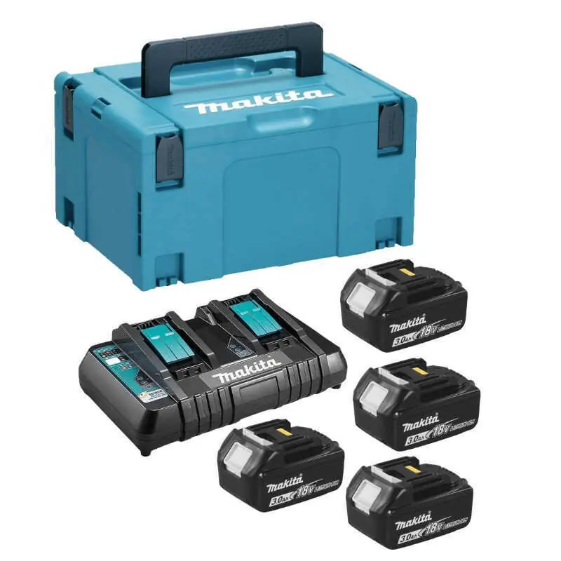 Retour Gratuit Pack énergie 18V Li-Ion LXT (4x3.0 Ah) en Makpac - MAKITA 197720-6