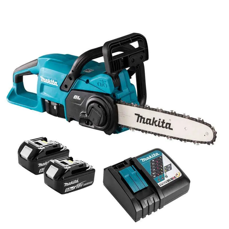 Tronçonneuse sans fil 18V Li-Ion (2x5.0 Ah)guide 30 cm - MAKITA DUC307RT2X3 Offre Limitée