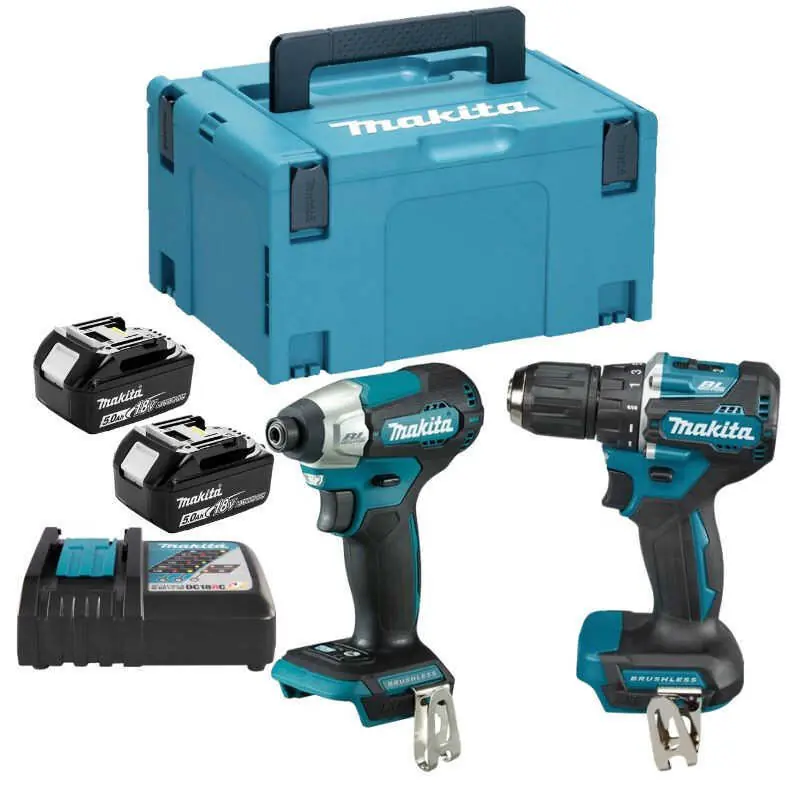Ensemble de 2 outils 18V (DDF487 + DTD157) (2x5,0 Ah) en coffret - MAKITA DLX2423TJ Meilleure Vente