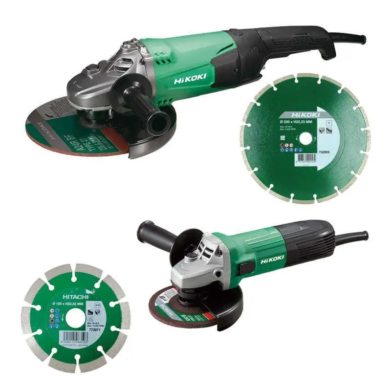 Solde Pack 2 meuleuses electriques Ø230 et Ø125 mm (G23STWAZ + G13STAYGZ) – HIKOKI KG23SAYBZ