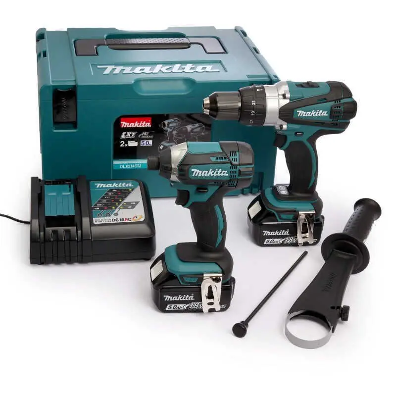 Pack 2 outils 18v (DHP458 + DTD152) (2x5,0 Ah) en Makpac Makita DLX2145TJ Marque
