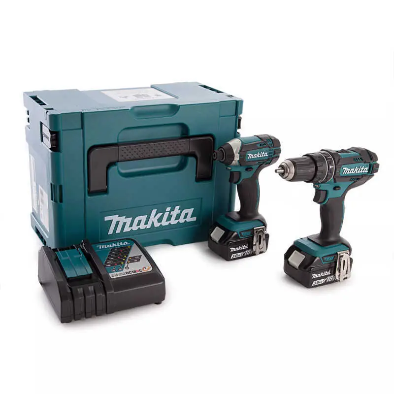 Usine Directe Pack 2 outils 18v (DHP482/DTD152) (2x4,0 Ah) + Makpac Makita DLX2131JM