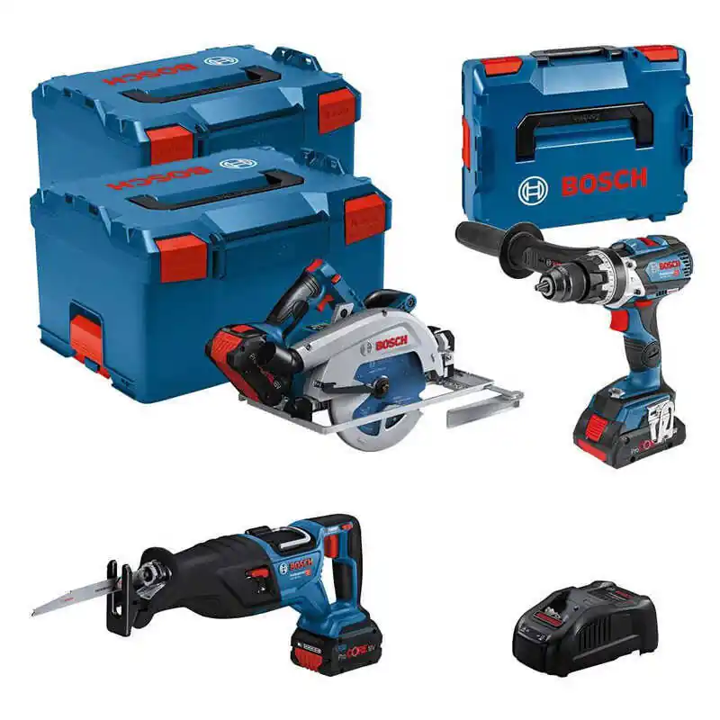 Pack 3 outils 18v (2x4.0 Ah / 1x5.5 Ah) Bosch 0615990N38 Soldes