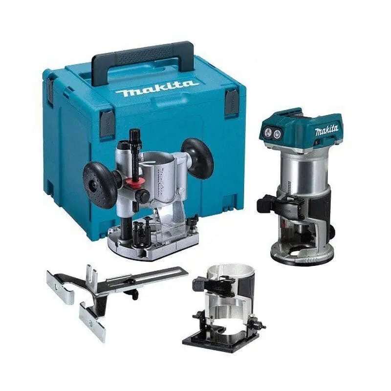 Offre Limitée Affleureuse 18v BL (solo) sans base déportée Makita DRT50ZJX2