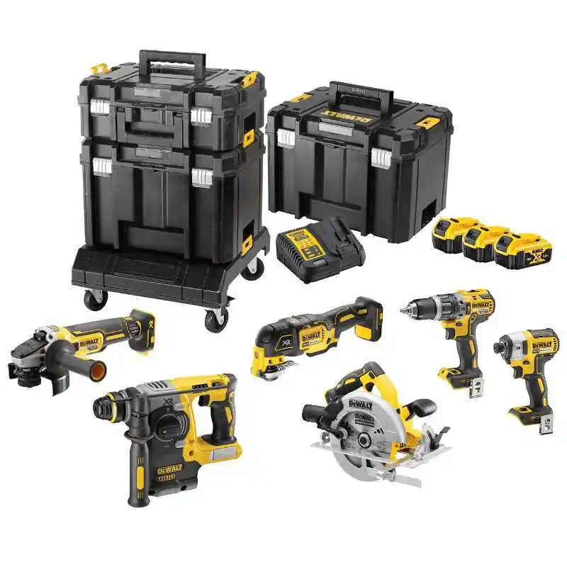 Pack 6 outils XR 18V (3x5,0 Ah) dans 3 coffrets TSTAK - DEWALT DCK685P3T-QW Affaire À Saisir