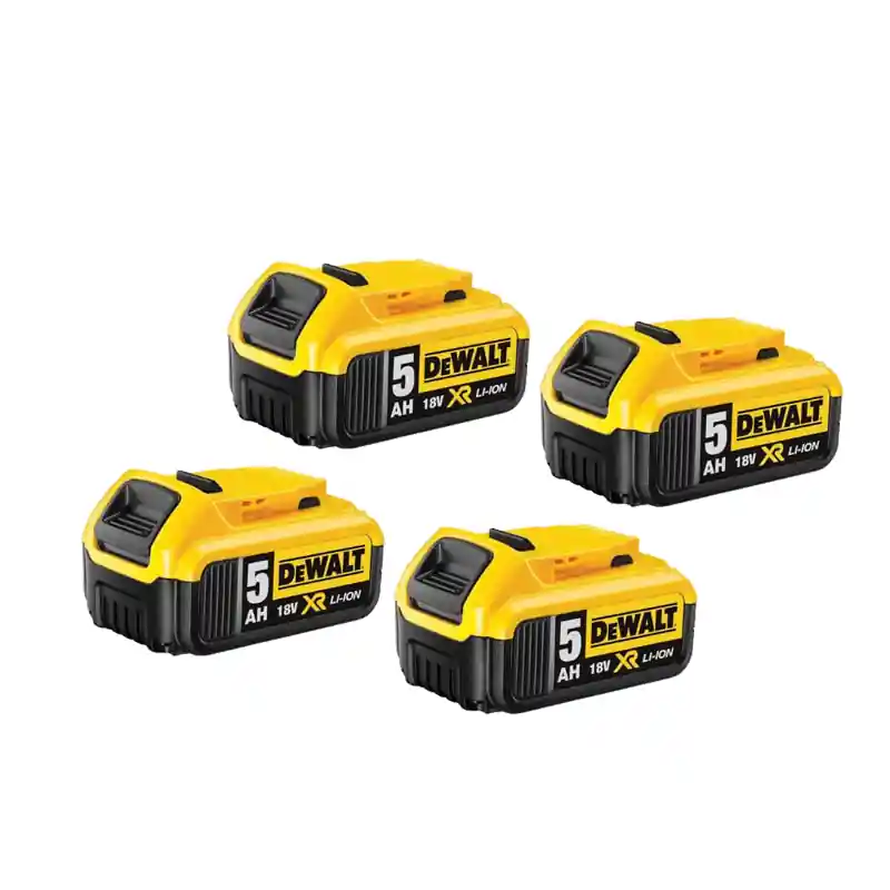 Livraison Gratuite Lot 4 batteries 18V (5.0Ah) DCB184 - DEWALT