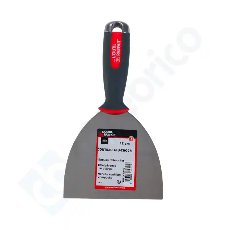 Couteau Plaquiste ALU CHOC 12CM - OUTILPARFAIT 2613012 Dernier Modèle