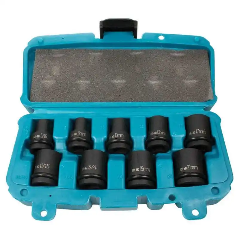 Coffret de douilles 1/2" hexagonales (9 pcs) - MAKITA P-46953 Acheter Direct