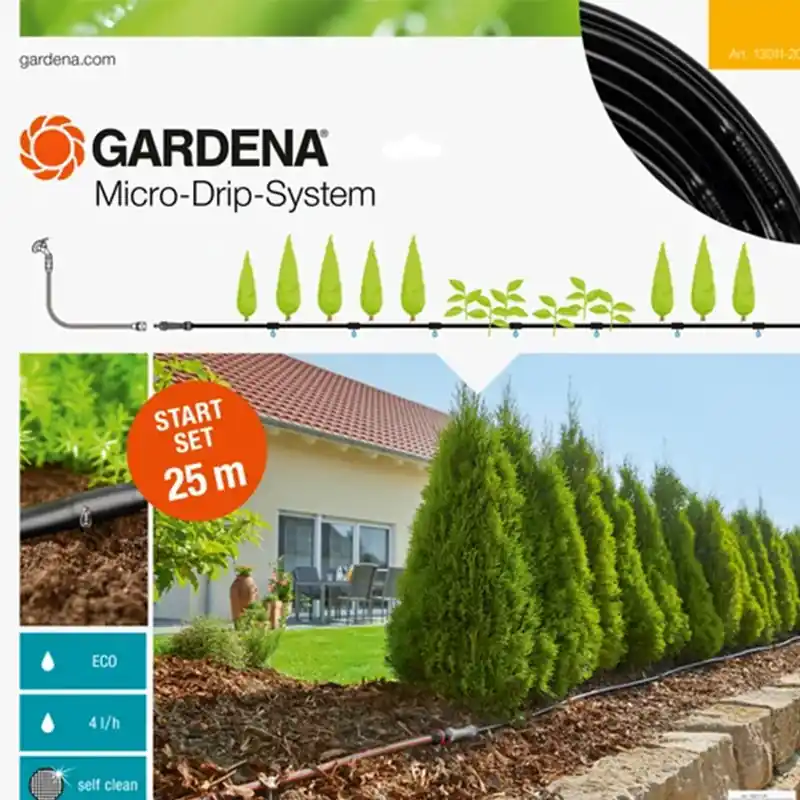 Kit d&rsquo;arrosage Micro Drip System pour plantes Taille M – GARDENA 13011-20 Expédition Rapide