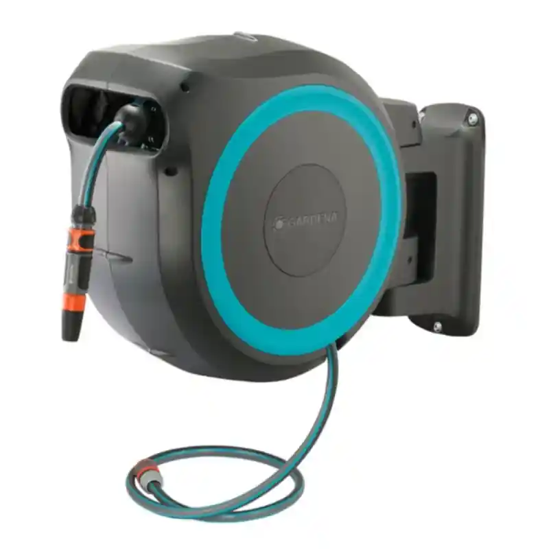 Dévidoir automatique mural RollUp M 20m – GARDENA 18610-20 Top Qualité